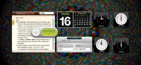 time widgets