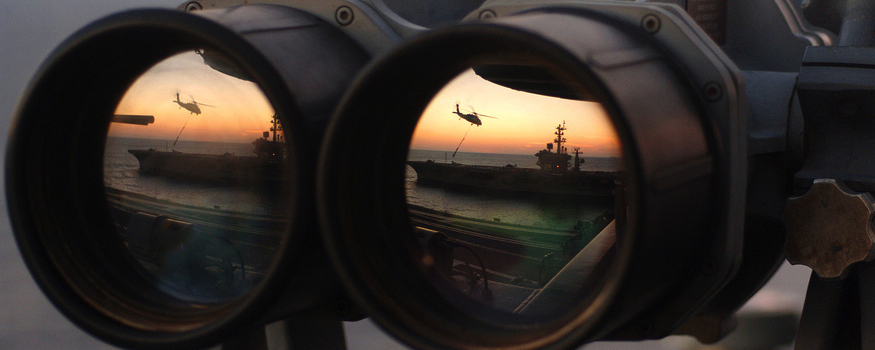 navy binoculars